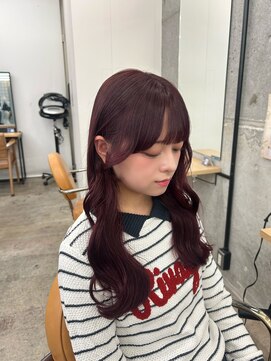 マジコ 表参道店(Magico) ワインレッド/小顔顔まわりカット