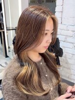 インク サカエ(inq sakae)&nbsp;Wブリーチ/インナーカラー/ライトブラウン×ブロンドベージュ