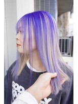 シィーム(cime)&nbsp;ホワイト×ブルーラベンダー　デザインカラー