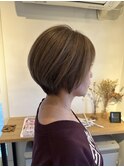 白髪ぼかしショートカット