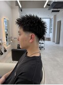 シャドウパーマスパイラルツイスト刈り上げ