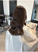 20代30代透明感カラーアッシュブラウン