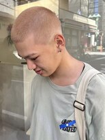 オモチャ 銀座(OMOCHA)&nbsp;ピンクベージュ坊主/フェードスタイル