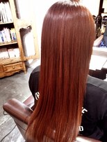 ダッチェス(DUCHESS)&nbsp;【DUCHEESS】濃いめのカッパーの主張が際立つロングスタイル