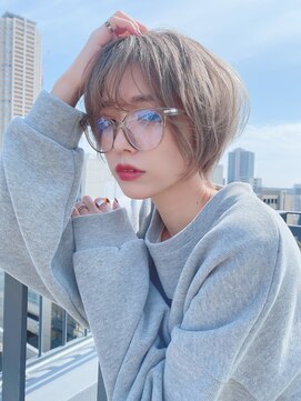 ルービック バランス 天王寺(Rubik's×Balance) 大人可愛いスウィングショート/透明感カラー