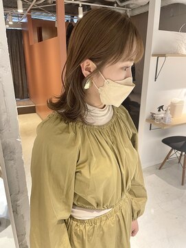 コフィー バイ メルト 吉祥寺(cofy by melt) 【松本咲花】韓国風くびれミディ　ブリーチなしくすみベージュ