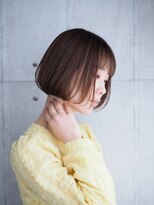 ヘアデザイン アンジェロカフェ(Hair Design Angelo cafe) 丸みシルエットが可愛い顎ラインボブ☆
