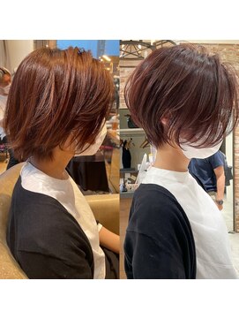 バンプ ギンザ(BUMP GINZA) くびれショート/マロンブラウン/大人ショートボブ／山口