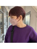 ペイジヘアー(paige hair)&nbsp;大人ショート/丸みショート/オン眉ショート/ピンクカラー