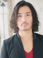 メンズヘア ビーセカンド 草加店(MENS HAIR B-2) 大人ワイルドツイストパーマで黒髪ミディアムスタイルU草加