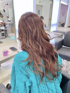 エイト 神戸三宮店(EIGHT) オレンジのハイライトデザインカラー☆