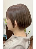大人女子ツーブロックボブ