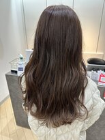 ユニ バイ マグ 長野店(Uni.by Mag)&nbsp;透明感ブリーチなしカラーミルクティーベージュレイヤーロング