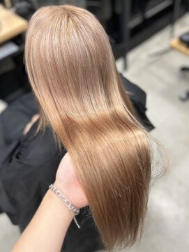 アイシー 表参道(ICY) ケアブリーチワンホンヘア＊ハイトーンミルクティーベージュ学割