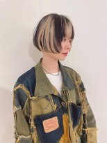 ツナグ(tsunagu) 前上がりボブ、セクションカラー、デザイン