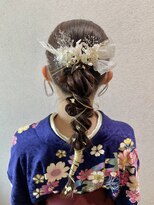 【ポニーテール】成人式/卒業式/結婚式/ヘアセット/アレンジ