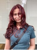 赤髪パーマホットパーマデジタルパーマロングパーマケアパーマ