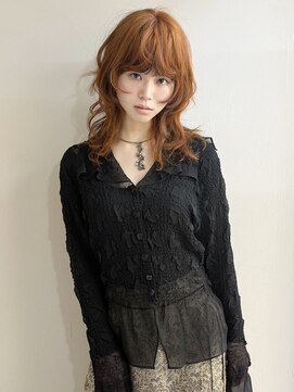 アルテヘアー(arte HAIR) 【arteHAIR】ウルフヘア/くすみオレンジ/レイヤー