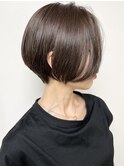 【morio原宿】ショートボブ前髪なしダークグレージュ