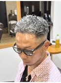 白髪×極道パーマ