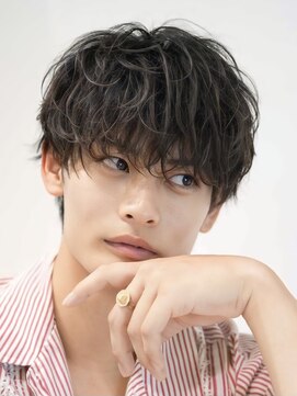 オーシャントーキョーウエスト 心斎橋 (OCEAN TOKYO WEST) シャドウパーマシースルーラウンドマッシュ波巻きパーマウルフ