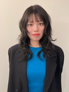 シーン(SCENE) [天神今泉/黒髪カタログ/クラゲヘアー/オリーブグレー]