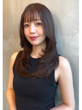 ブラン 広島八丁堀(Blanc) 【Blanc】ミディアムレイヤー＿韓国巻き＿バタフライレイヤー