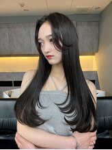 トイロ 中目黒(Toiro) ハッシュカット韓国レイヤーザクザクレイヤーロングレイヤー