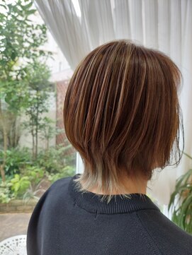 ヘアーズ 本店(HAIRZ) 《HAIRZ 》藤井☆大人ハイライトウルフショート