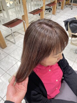 ル クール 宮内店(Le Coeur) 脱白髪染め　50代　長岡市　グレージュ