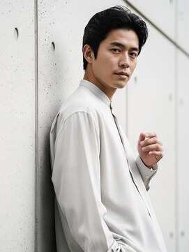エムエイチバーバー 肥後橋(MH THE BARBER) ナチュラルセンターパート【肥後橋駅・西梅田・本町】
