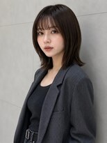 トリッカバルコニー ハヤマ(tricca Balcony Hayama)&nbsp;大人可愛いミディアムボブ/顔まわりレイヤー/艶髪スタイル