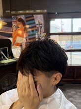 赤れんが美容室&nbsp;メンズツーブロックミディアムウルフ