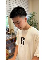 シフト(SHEEFT) ツーブロックマッシュ刈り上げ韓国系束感ショートメンズヘア