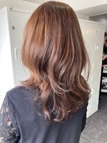 ナンバーフォーナチュラル(NO4 natural)&nbsp;53. ピンクベージュ/レイヤーセミロング/似合わせ/ツヤ感