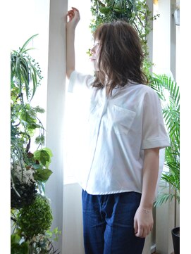 ヘアカフェ コトノハ(hair cafe Kotonoha) 【コトノハ】　透明感アッシュ小顔　ベビーウルフ　抜け感