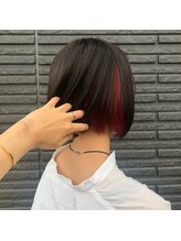 Ｎｏ.6　★【イヤリングカラー】★ヘムラインカラー☆　ポイントがいい☆