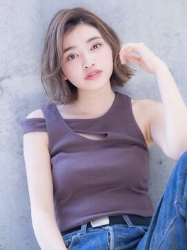 シエナ 渋谷(Siena) siena ナチュラルベージュ×かきあげバング 渋谷