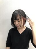 大人かわいい小顔前下がりショート　【Mertie 錦糸町】