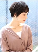 ショートボブ髪型20代30代40代50代前髪あり前髪無し面長丸顔