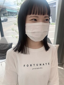 ケーオーエスピンク(K O S pink) ぱっつんストレート×おん眉