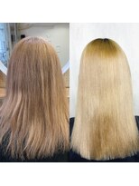 アンフィシュピトロワ(AnFye spi tlow)&nbsp;ブリーチ毛の方をジュエリーシステム×LULUTr×縮毛矯正で艶髪♪