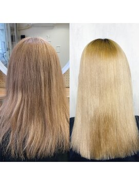 アンフィシュピトロワ(AnFye spi tlow) ブリーチ毛の方をジュエリーシステム×LULUTr×縮毛矯正で艶髪♪