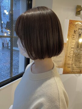 ムーン ティコブラーエ(moon tico brae) 12月ボブ【縮毛矯正/テラコッタ/ミニウルフ/くすみブルー】