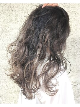 フロクシノーシナイヒリパイリフィケーション(Floccinaucinihilipilification) グレージュでビターなバレイヤージュ