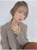 大人可愛い20代30代40代/丸みショート/インナーカラー