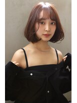 ブラン 栄(Blanc) 【Blanc】タッセルボブ_ショコラアッシュ _ふんわりカールボブ