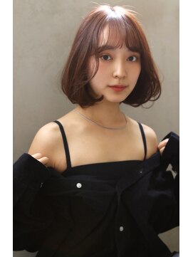 ブラン 栄(Blanc) 【Blanc】タッセルボブ_ショコラアッシュ _ふんわりカールボブ