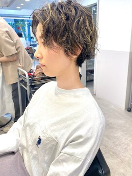 グラフ 銀座(GRAFF) ハイライトショートパーマ【GRAFF銀座】