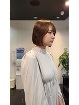 スタイル 茅ヶ崎店(STYLE) 【零也】ぱつっとボブとグレージュカラー